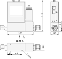 Contrôleur de débit numérique portable en acier inoxydable pour gaz/air dans les laboratoires de R&D pharmaceutiques avec support OEM