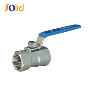 Factory price 1/4 "-4" 1PC <strong>one</strong> piece <strong>fucked</strong> thread end stainless steel ball valve - Product Image 6