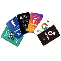Programmable Google Review RFID NFC Business Card for Payment & Hotel Use Waterproof 13.56MHz