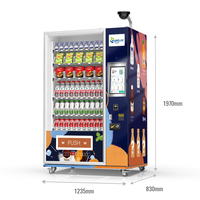 Groente- en fruitsmoothie diepvries drankenautomaat touchscreen (15,6 inch) compressor koeling beheer SDK cloud-gebaseerd