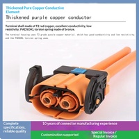 Connecteur automobile haute tension 8 mm à deux cœurs IP67, prise droite/angulaire pour faisceau de câblage de véhicule électrique à énergie nouvelle
