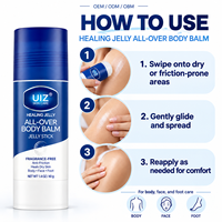 Baume hydratant anti-friction réparateur pour peaux sèches, non parfumé, cicatrisant, en stick, pour le corps, le visage et les pieds