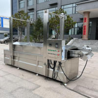 Friteuse à courroie continue pour la friture de beignets et de filets de poulet Machine à frire commerciale polyvalente