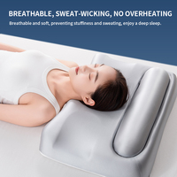 Oreiller cervical ergonomique multifonction 2 en 1 de luxe, sans compression du visage, sommeil profond, mousse à mémoire de forme, oreiller de beauté