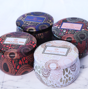 Retro Round Tin Box Jar Tea Candy Container Candle Sealed Cans