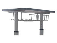 Ensemble de bureau et chaise ergonomiques réglables en hauteur pour étudiants, avec structure métallique durable, pour lycée