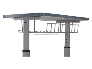 Set Scrivania e Sedia Ergonomica <span class=keywords><strong>Regolabile</strong></span> <span class=keywords><strong>in</strong></span> <span class=keywords><strong>Altezza</strong></span> per Studenti, Telaio <span class=keywords><strong>in</strong></span> Metallo Resistente, Tavolo e Sedia per Scuola Secondaria - Product Image 6