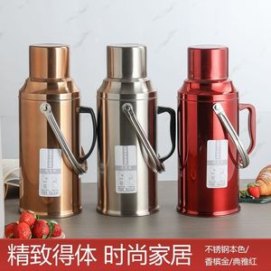 304 Stainless Steel <b>Thermos</b> Large Capacity Insulated Bottle With Glass Liner For Home And Travel Use - Product Image 2