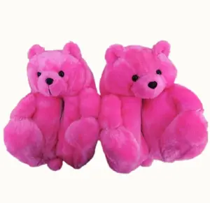 Teddy Bear Fluffy <span class=keywords><strong>EVA</strong></span> TPR Suela <span class=keywords><strong>de</strong></span> malla Uso en el hogar para zapatillas Masaje <span class=keywords><strong>de</strong></span> Punta abierta Diseño <span class=keywords><strong>de</strong></span> <span class=keywords><strong>calabaza</strong></span> impermeable para parejas Damas - Product Image 4