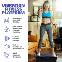 Plateforme vibrante d'exercice à commande à distance 150W pour la maison, la plus économique, pour le fitness et le remodelage corporel