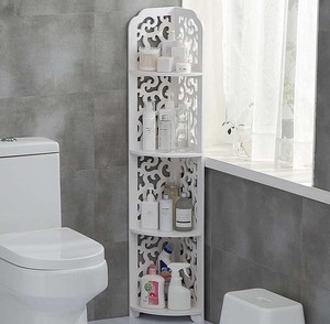 מדף פינתי 4 קומות עצמאי רב תכליתי מתלה מקלחת פינתי לחדר רחצה - Product Image 5