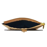 Dompet panjang dengan klip uang untuk wanita kustom dicetak pemegang kartu bahan gabus ritsleting grosir