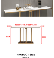 Table console en marbre moderne simple et luxueuse pour le salon, meubles de maison, entrée, couloir