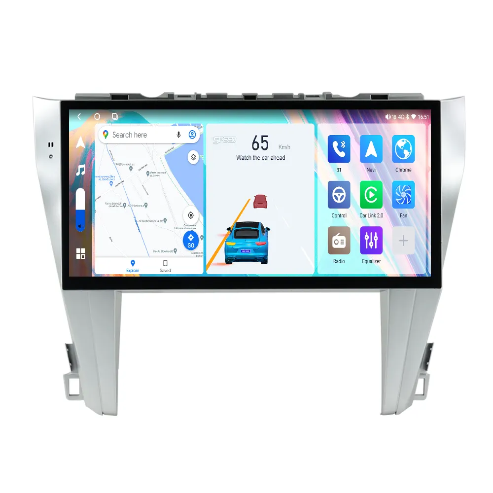 MEKEDE 12.3 "android dvd player do carro 360 câmera panorâmica Para Toyota Camry 2015-2017 carro auto rádio car-play DSP BT 4G LTE WIFI