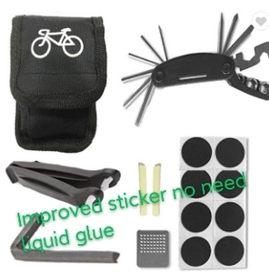 Kit d'outils de réparation de vélo d'urgence en gros, tournevis multifonction, outil pour pneus de vélo, accessoires de vélo, kit de réparation de pneus - Product Image 4
