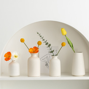 Nordic Simple Matte Style Ceramic Vase With Southeast Asian Inspiration for Wholesale Dried <b>Flower</b> <b>Display</b> Use - Product Image 1