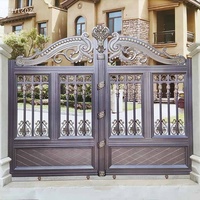 Portails principaux de sécurité en aluminium coulissants et battants pour entrée de villa, mur de clôture, allée, design 2026, dernières tendances