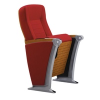 Chaise de cinéma, de théâtre et d'auditorium, garantie 5 ans, chaises d'auditorium avec tissu ignifuge et cadre en acier antirouille