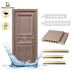 2025 2025 nuovo stile bianco Primer in legno Doros esterno invisibile casa Prehung interno impermeabile porta Wpc - Product Image 3