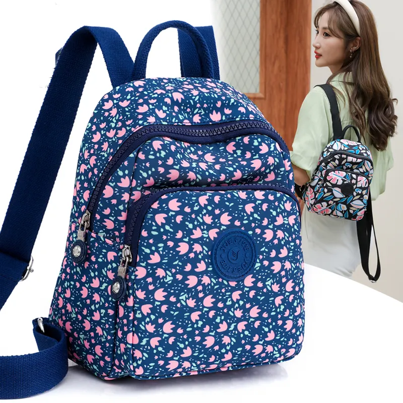 Versatile outdoor Casual ladies school bag large capacity waterproof Fashion backpack for women ladies
