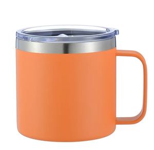 Generic 14oz Creative Stainless Steel Mug with Handle Minimalist Insulated Cup Portable for Home Office Men Women - Product Image 6