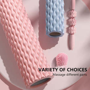 Rodillo muscular más nuevo hogar portátil forma de gota de agua EVA rodillo de masaje logotipo personalizado rollo de Yoga rodillo de espuma al por mayor - Product Image 5