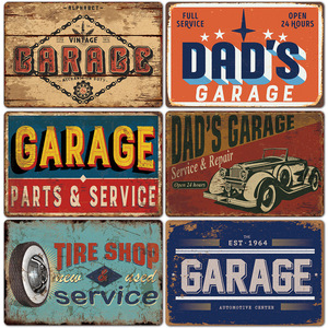 Papà <span class=keywords><strong>GARAGE</strong></span> metal sign My <span class=keywords><strong>Garage</strong></span> le mie regole <span class=keywords><strong>Vintage</strong></span> metal poster Man Cave Car repair wall decor oli retrò benzina targa in metallo - Product Image 3