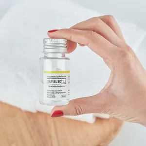 Lotion <b>bottle</b> transparent aluminum cap <b>bottle</b> <b>plastic</b> <b>empty</b> <b>bottle</b> cosmetic sub-bottling portable travel sample <b>bottle</b> - Product Image 2