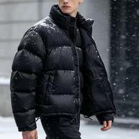 Doudoune d'hiver réversible et grande taille pour homme, chaude, épaisse et imperméable