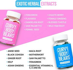Gummies professionali Curvy Body Bear busto e culo più grandi con erbe essenziali supporto per <span class=keywords><strong>allenamento</strong></span> multivitaminico per adulti - Product Image 4