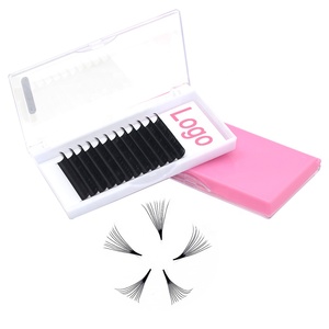 Extensions <span class=keywords><strong>de</strong></span> <span class=keywords><strong>cils</strong></span> plates en cachemire doux mat, formes C, CC, D, 8-15mm, effet ellipse, en promotion - Product Image 3