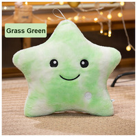 Coussin décoratif étoile lumineuse mignonne, coussin en peluche étoile à cinq branches colorée, motif amour et sourire, pour canapé et chaise, cadeau d'anniversaire pour filles