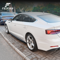 Audi A5 S5 F5 Sportback 4 portes 2017-2019 – Jupes latérales sportives de haute qualité en ABS, motif carbone noir piano