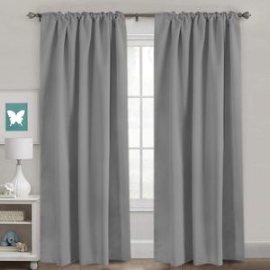 Rideaux occultants modernes de luxe 100% polyester, doux et isolants thermiquement pour chambre à coucher, salon, balcon - Rideaux personnalisables - Product Image 2