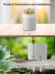 Coffre-fort dissimulé en pot de fleurs avec serrure à clé, boîte de sécurité secrète, pour dissimuler les objets de valeur à l'intérieur des pots de fleurs, faux fond. - Product Image 5