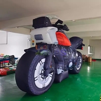 Modèle géant de moto gonflable personnalisé décoration publicitaire ballon de moto gonflable à vendre