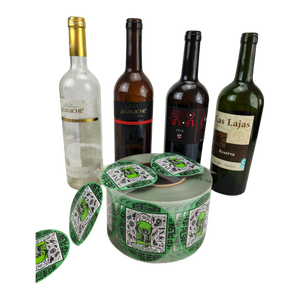 Étiquettes de bouteille en vinyle découpées sur mesure, impression CMYK, dorure à chaud haute viscosité, pour bouteilles de vin en verre et pots de bougies parfumées - Product Image 4