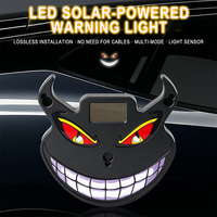 Nouvelle Lampe d'Ambiance LED Halloween Effet Œil de Diable, Sans Fil USB-C, Lampe de Signalisation Arrière Effet Œil d'Aigle, Multi-Modes, Visage Souriant Effrayant