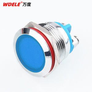 19mm kim loại chỉ số ánh sáng dẫn phẳng vít chân kim loại tín hiệu ánh sáng, có thể phát ra màu đỏ, xanh lá cây, xanh dương, vàng và trắng 24-220V - Product Image 5