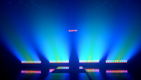 Barre de lumière LED mobile 600W à 12 têtes RGB 4-en-1 avec contrôle DMX, Lyre pour éclairage de scène en DJ, discothèque, club, avec émission RGBW