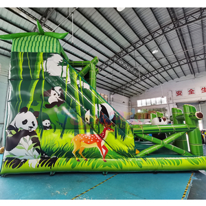 Parcours d'obstacles gonflable large <b>inflatable</b> obstacle course panda bouncy <b>house</b> bouncer castle - Product Image 5