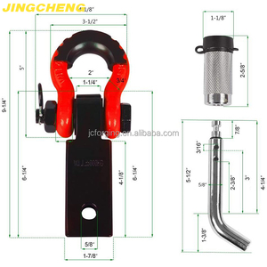 Sartiame <span class=keywords><strong>gancio</strong></span> di <span class=keywords><strong>traino</strong></span> ricevitore a vite zincato perno D grillo forgiato arco grillo pesante fuori strada tirante rosso Made in China - Product Image 1