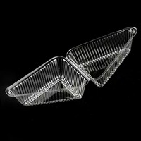 Boîtes en plastique transparentes pour tranches de gâteau, avec couvercle à charnière, boîtes à dessert pour emballages à emporter de boulangerie