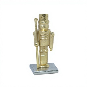 High <b>Gold</b> Finished Abstract Guard <b>Statue</b> Hot Selling Decorative Object and Paperwight Cast Aluminium Solid Sculpture Models - Product Image 1