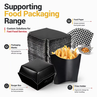Kunden spezifische umwelt freundliche Hamburger-Box zum Mitnehmen aus Pappe mit Einweg-Burger-Verpackungs boxen aus Aluminium folie