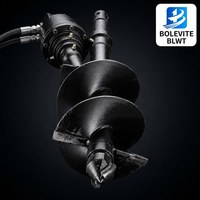 BLWT Accessoire tarière pour chargeuse compacte, diamètres de trépans interchangeables, changement rapide de trépans, outil de forage pour plantation et clôtures, engrenage de pompe