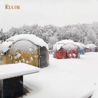 Carpa Domo Igloo Popular con Perspectiva Panorámica de 360 Grados, Carpa Domo para Comedor