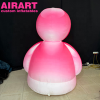 Muñeca Inflable de Dibujos Animados Rosa. Muñeca Inflable de Dibujos Animados Personalizada para Exhibición