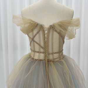 Colorful Puffy <b>Tutu</b> Prom <b>Dresses</b> Ruffles Tiered Ball Gowns <b>Women</b> Long Party <b>Dresses</b> Plus Size Hx78 - Product Image 5