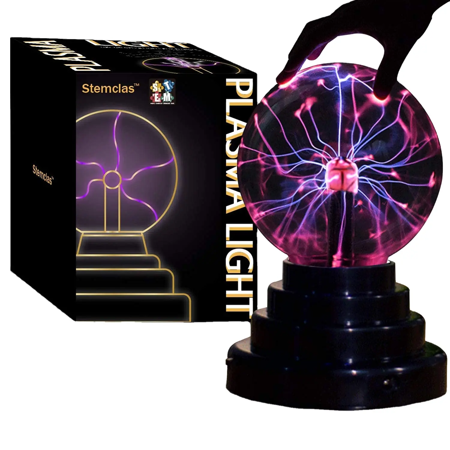 Nuovo 3 pollici, USB e alimentato a batteria Magic Glass Plasma Ball sfera Lightning Lamp Light touch sensitive Party Night Atmosphere